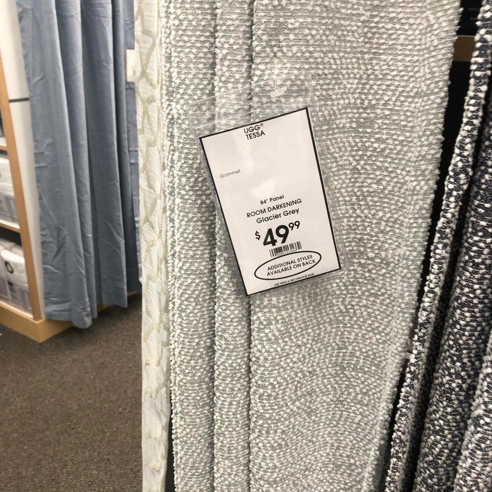 UGG Glacier Grey Room Darkening Panel
